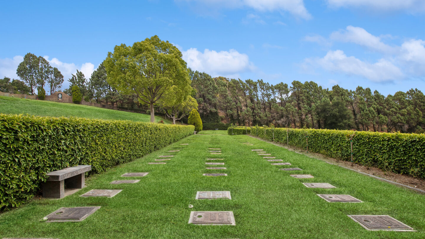 Cemetery grounds at Eternal Valley Memorial Park Mortuary
