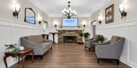 Sitting area at Alleva Funeral Home