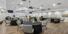 Celebration of life venue for services, gatherings and receptions at Rosewood-Kellum Funeral Home & Rosewood Memorial Park