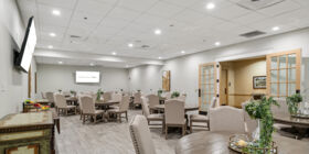 Celebration of life venue for services, gatherings and receptions at Sunset North Funeral Home