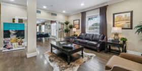 Sitting area at Johnson's Funeral Home