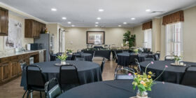  Celebration of life venue for services, gatherings and receptions at Johnson's Funeral Home