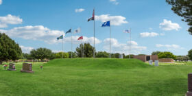 Veterans section at Johnson's Lawnhaven Memorial Gardens