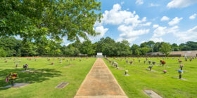 Cemetery grounds at Sunset Funeral Home and Sunset Memorial Park