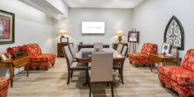 Arrangement room at Sunset Funeral Home and Sunset Memorial Park
