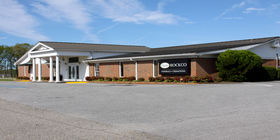 Front exterior building at Rockco Funeral Home (Montevallo)
