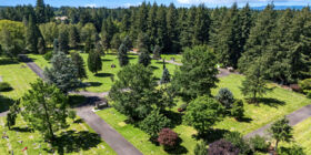 Cemetery grounds at Mills & Mills Funeral Home & Memorial Park
