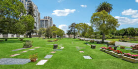 Cemetery grounds at Pierce Brothers Westwood Village Memorial Park & Mortuary