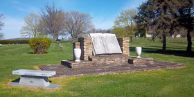 Special landscaping feature at Eastlawn Memorial Gardens