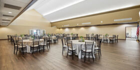 Celebration of life venue for services, gatherings and receptions at Funeraria del Angel Restlawn