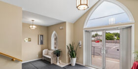 Lobby at Lahaie & Sullivan Cornwall Funeral Home - West Branch