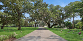 Cemetery grounds at Oleander Memorial Gardens
