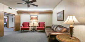 Sitting area at Riley Funeral Home