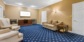 Sitting area at Goble Funeral Home