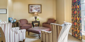 Sitting area at Ridout's Trussville Chapel