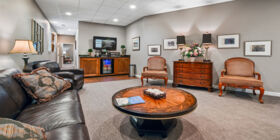 Sitting area at Swan-Law Funeral Directors