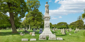 Unique feature at Mount Olive Cemetery