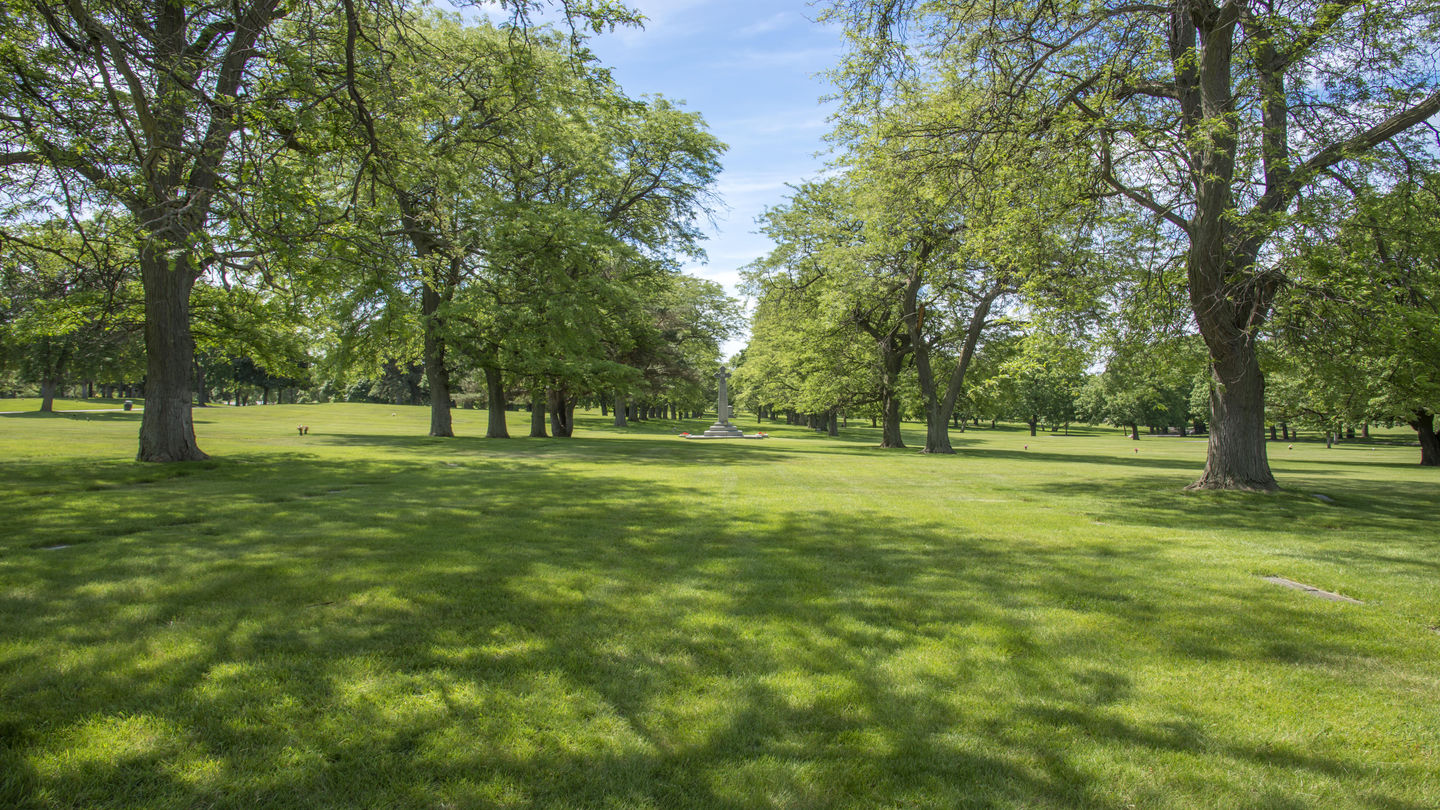 Cemetery grounds at Sunset Funeral Home and Cemetery
