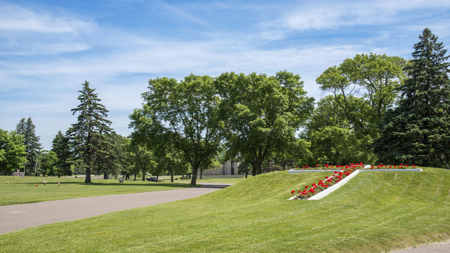 Cemetery grounds at Sunset Funeral Home and Cemetery