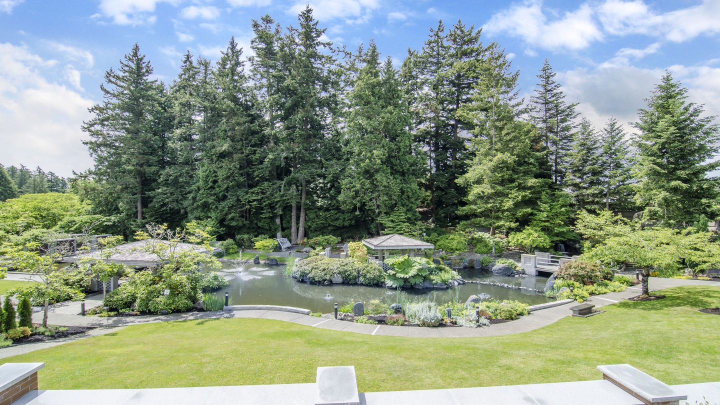 Water feature at First Memorial Garden of Memories