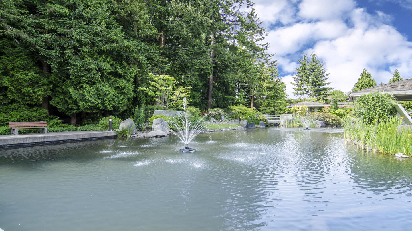Water feature at Garden of Memories