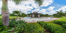 Water feature at Hodges Funeral Home at Naples Memorial Gardens